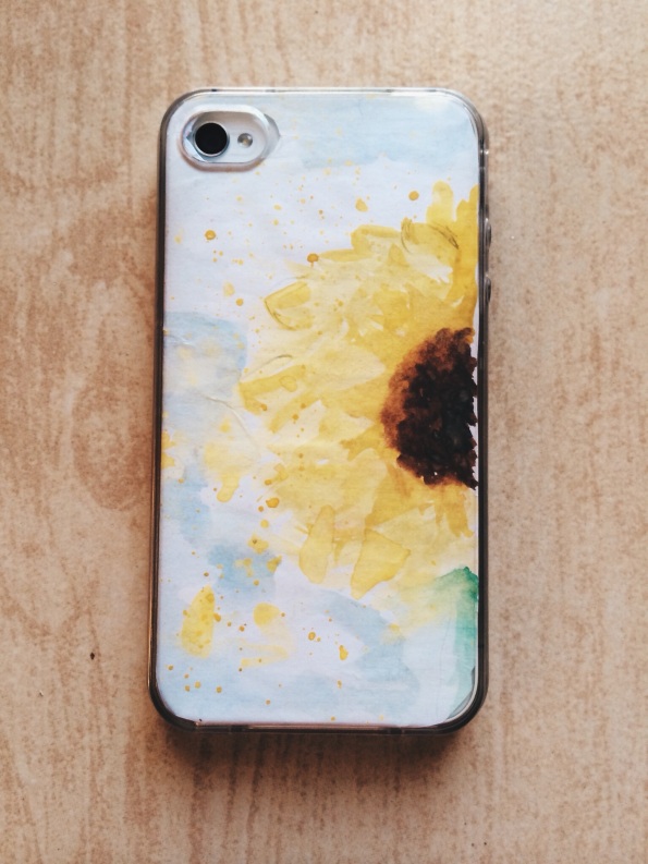 DIY Watercolor Phone Case